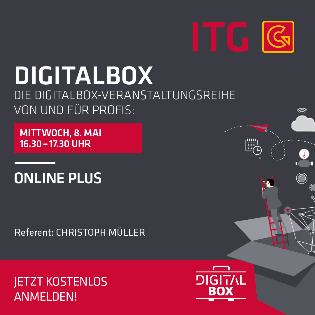 ITG Veranstaltungsreihe zur DigitalBox – ONLINE PLUS